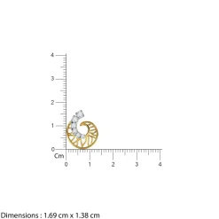 Gold Muguet Lab Grown Diamond Earrings