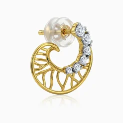 Gold Muguet Lab Grown Diamond Earrings