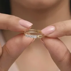 Gold Muse Mode Lab Grown Diamond Ring (Size 12)
