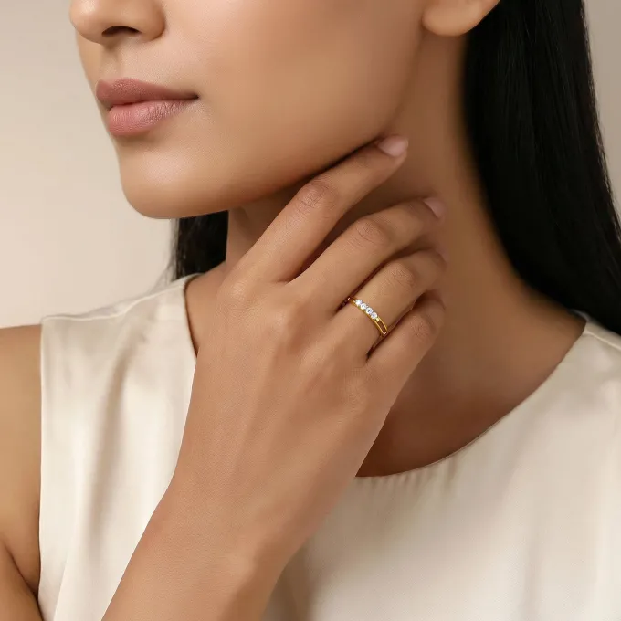 Gold Muse Mode Lab Grown Diamond Ring (Size 12)