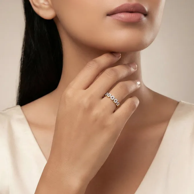 Gold Nexus Lab Grown Diamond Ring (Size 12)