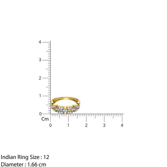 Gold Nexus Lab Grown Diamond Ring (Size 12)