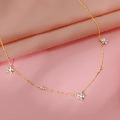 Gold Novae Diamond Necklace