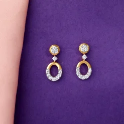 Gold Orb of Grace Lab Grown Diamond Earrings
