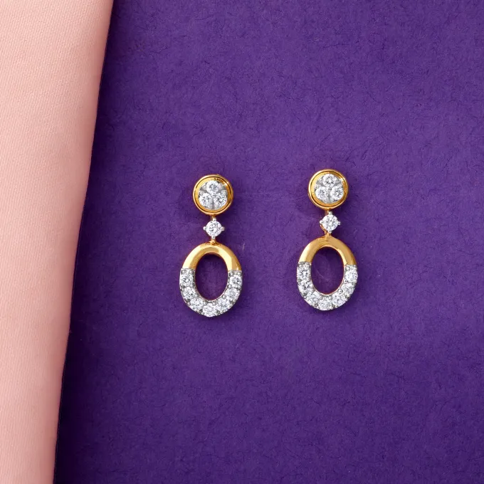 Gold Orb of Grace Lab Grown Diamond Earrings