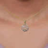 Gold Orbelle Lab Grown Diamond Pendant
