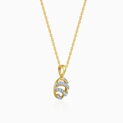Gold Orbelle Lab Grown Diamond Pendant