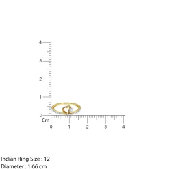 Gold Passionate Love Lab Grown Diamond Ring (Size 12)