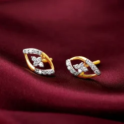 Gold Pear Elegance Diamond Earrings