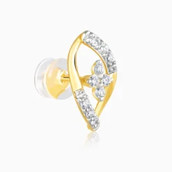 Gold Pear Elegance Diamond Earrings