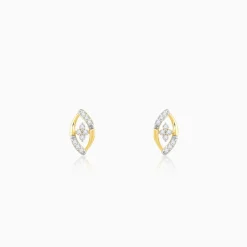 Gold Pear Elegance Diamond Earrings