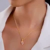 Gold Pearsome Diamond Pendant