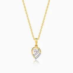 Gold Pearsome Diamond Pendant