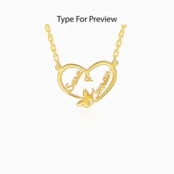 Gold Personalised Forever Yours Pendant