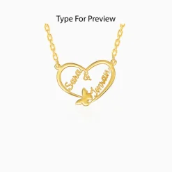 Gold Personalised Forever Yours Pendant