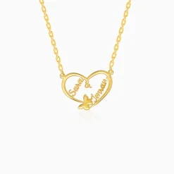 Gold Personalised Forever Yours Pendant