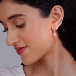 Gold Petal Trio Hoop Earrings