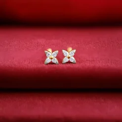 Gold Petite Lab Grown Diamond Earrings