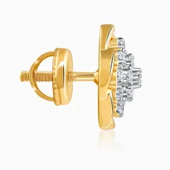 Gold Petunia Paradise Lab Grown Diamond Earrings