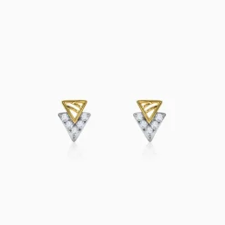 Gold Pissenlit Lab Grown Diamond Earrings