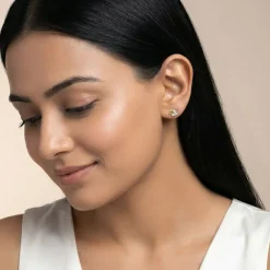 Gold Pissenlit Lab Grown Diamond Earrings
