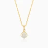 Gold Poire Diamond Pendant