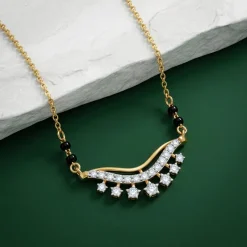 Gold Pooja Lab Grown Diamond Mangalsutra