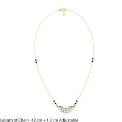 Gold Pooja Lab Grown Diamond Mangalsutra