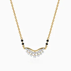 Gold Pooja Lab Grown Diamond Mangalsutra