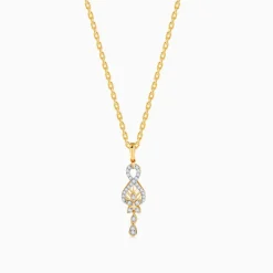 Gold Precious Infinity Lab Grown Diamond Pendant