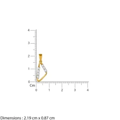 Gold Prism Muse Lab Grown Diamond Pendant