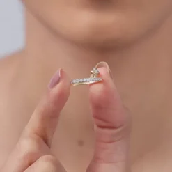 Gold Prong Lab Grown Diamond Ring