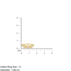 Gold Radiant Circles Lab Grown Diamond Ring