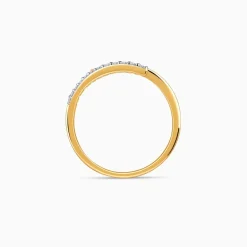 Gold Radiant Drops Lab Grown Diamond Ring