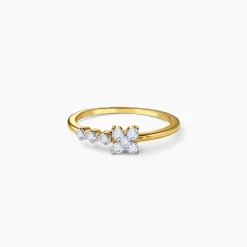 Gold Radiant Petaline Lab Grown Diamond Ring (Size 12)