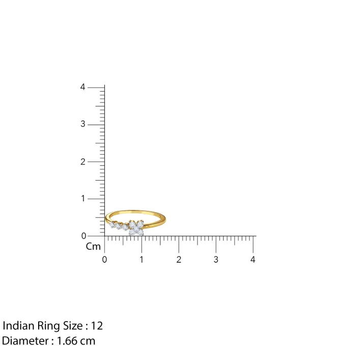 Gold Radiant Petaline Lab Grown Diamond Ring (Size 12)