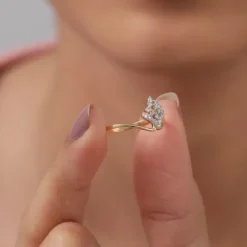 Gold Radiant Reign Lab Grown Diamond Ring