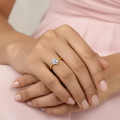 Gold Radiapetal Lab Grown Diamond Ring