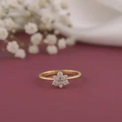 Gold Radiapetal Lab Grown Diamond Ring