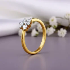 Gold Radiapetal Lab Grown Diamond Ring