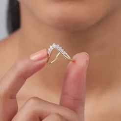 Gold Regalia Lab Grown Diamond Vanki Ring