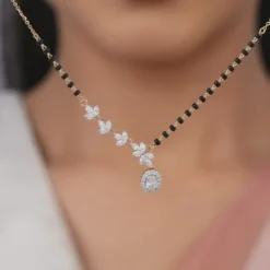 Gold Rhea Solitaire Diamond Mangalsutra