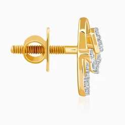 Gold Rosalie Lab Grown Diamond Stud Earrings