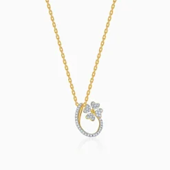 Gold Rosaline Spark Lab Grown Diamond Pendant