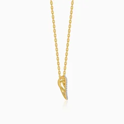 Gold Rosaline Spark Lab Grown Diamond Pendant