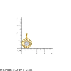 Gold Roxane Lab Grown Diamond Pendant