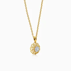 Gold Roxane Lab Grown Diamond Pendant