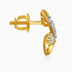 Gold Royal Shine Lab Grown Diamond Earrings