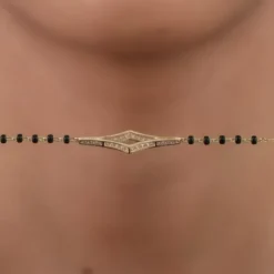 Gold Ruchira Mangalsutra Lab Grown Diamond Bracelet
