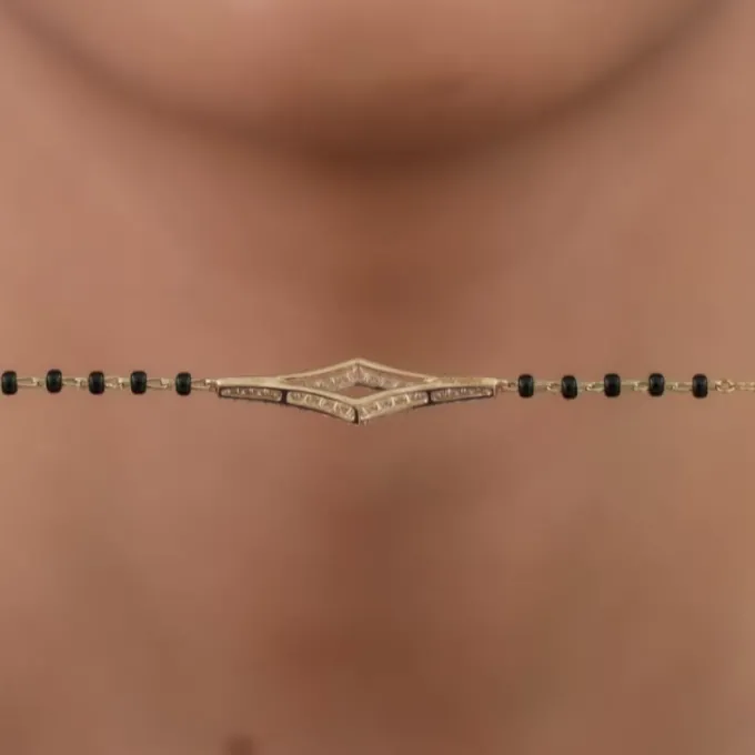 Gold Ruchira Mangalsutra Lab Grown Diamond Bracelet